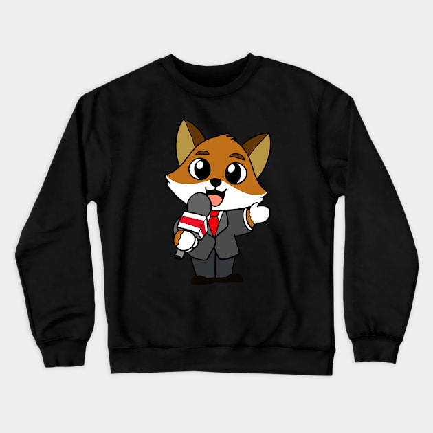 News Fox Crewneck Sweatshirt by WildSloths